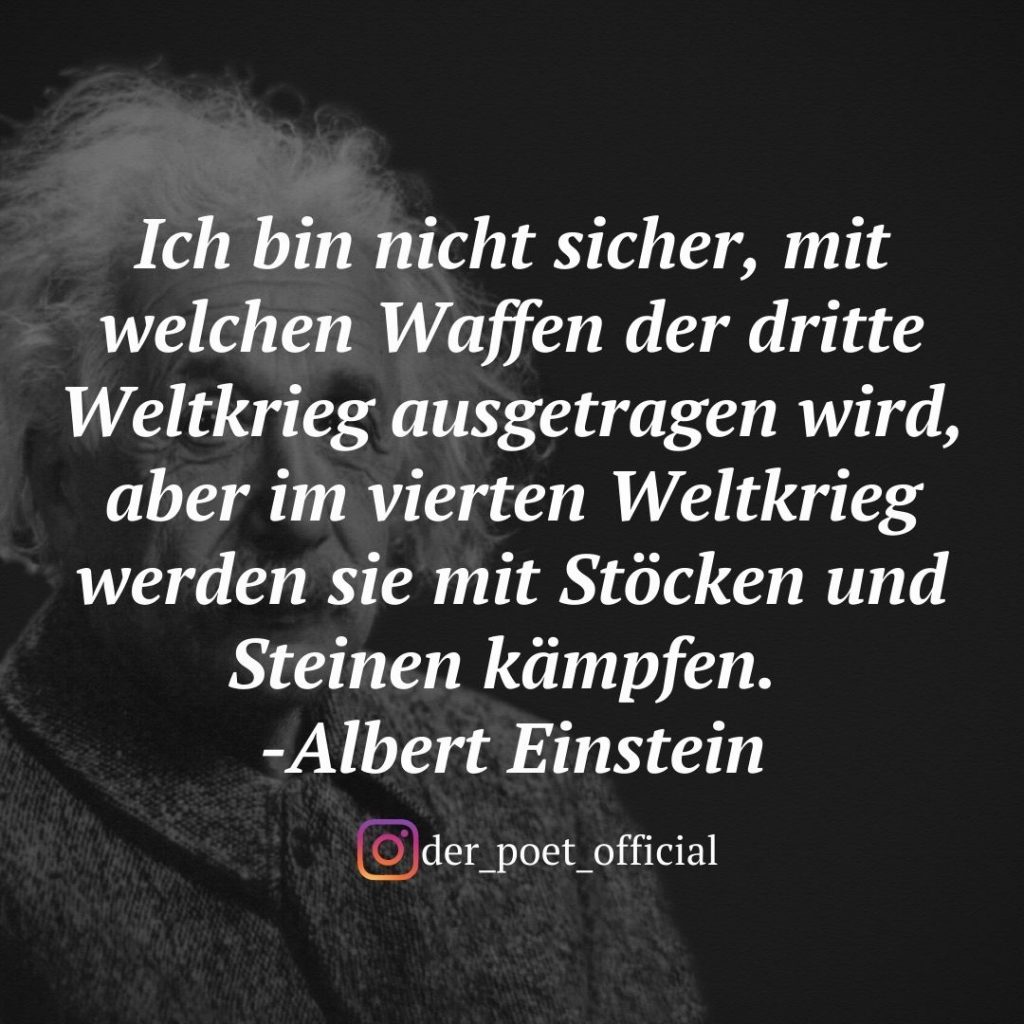 Das Albert Einstein Zitat, dass dich am besten beschreibt. Laut deinem