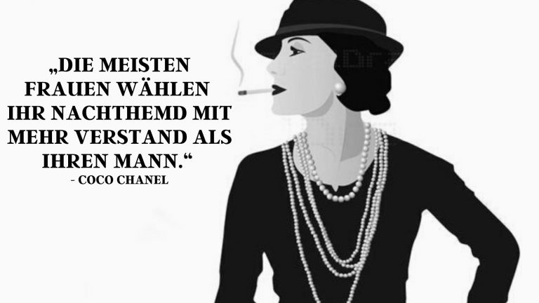 Das Coco Chanel Zitat, dass dich am besten beschreibt. Basierend auf deinem Sternzeichen. Der Poet