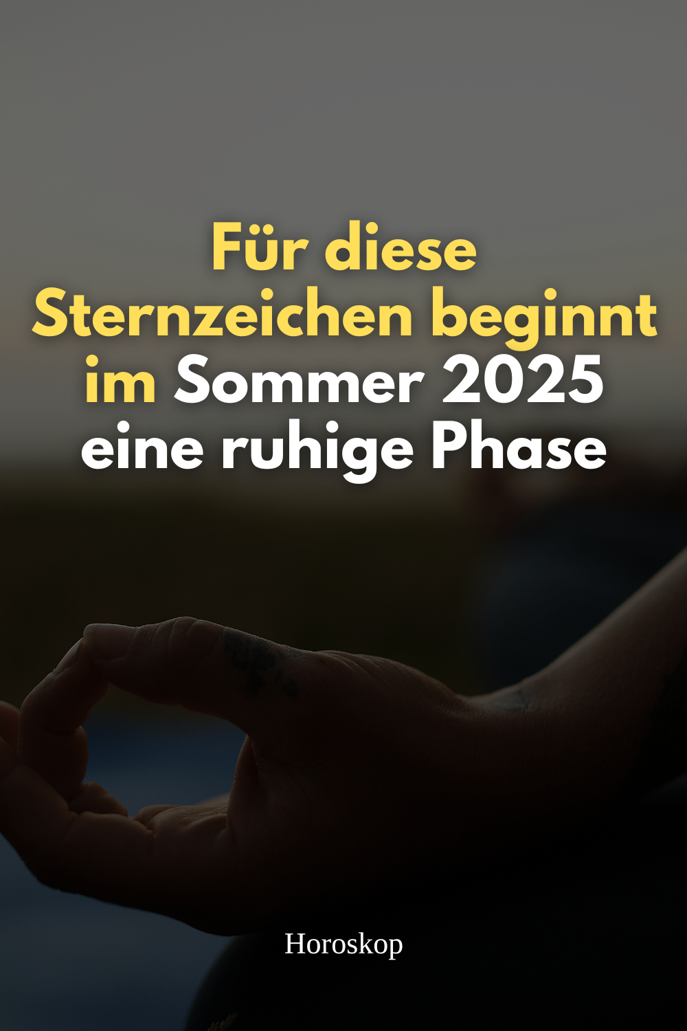 Für diese Sternzeichen beginnt im Sommer 2025 eine ruhige Phase