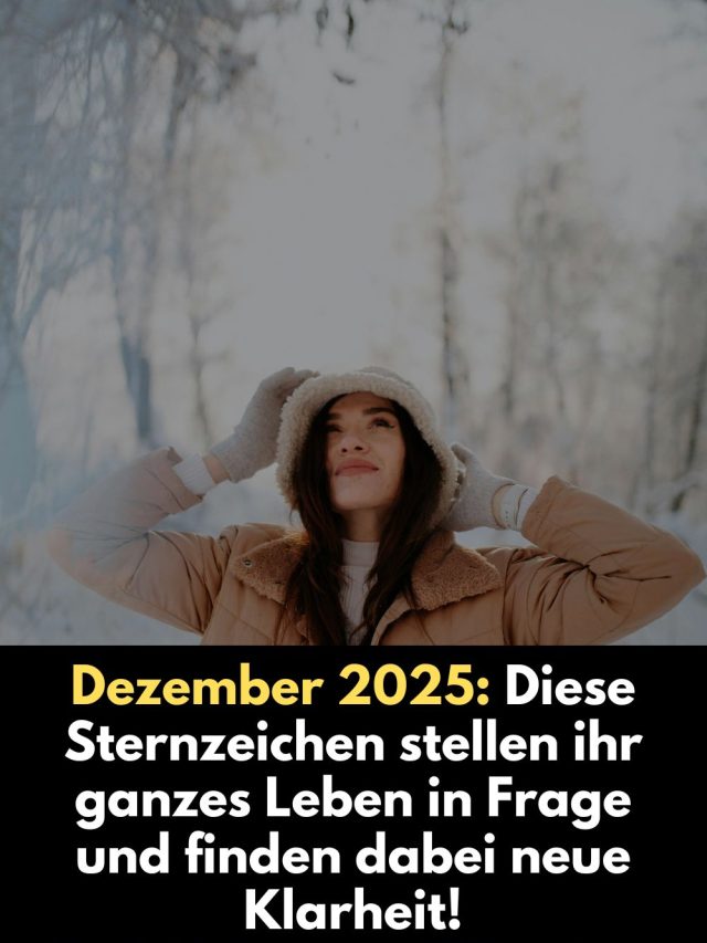 Der Dezember 2025 bringt kosmische Antworten und eine Phase der tiefen Transformation. Erfahre, welche Sternzeichen ihre alten Muster durchbrechen, neue Klarheit gewinnen und welche astrologischen Energien diesen Monat so einzigartig machen.
