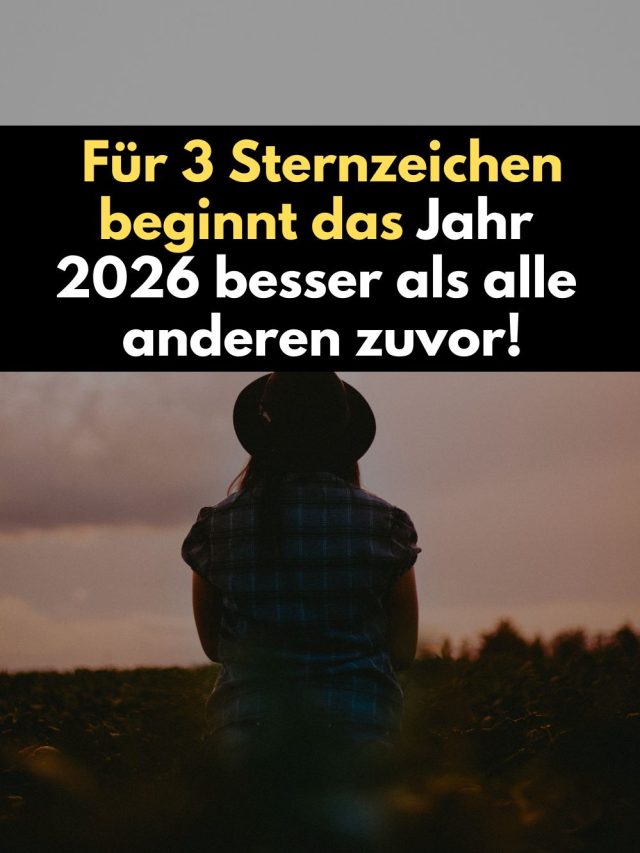 Der Jahresanfang 2026 wird für diese Sternzeichen unvergesslich. Entdecke, warum diese drei Sternzeichen mit Leichtigkeit, Erfolg und innerem Frieden ins neue Jahr tanzen – und was das Universum für sie bereithält.