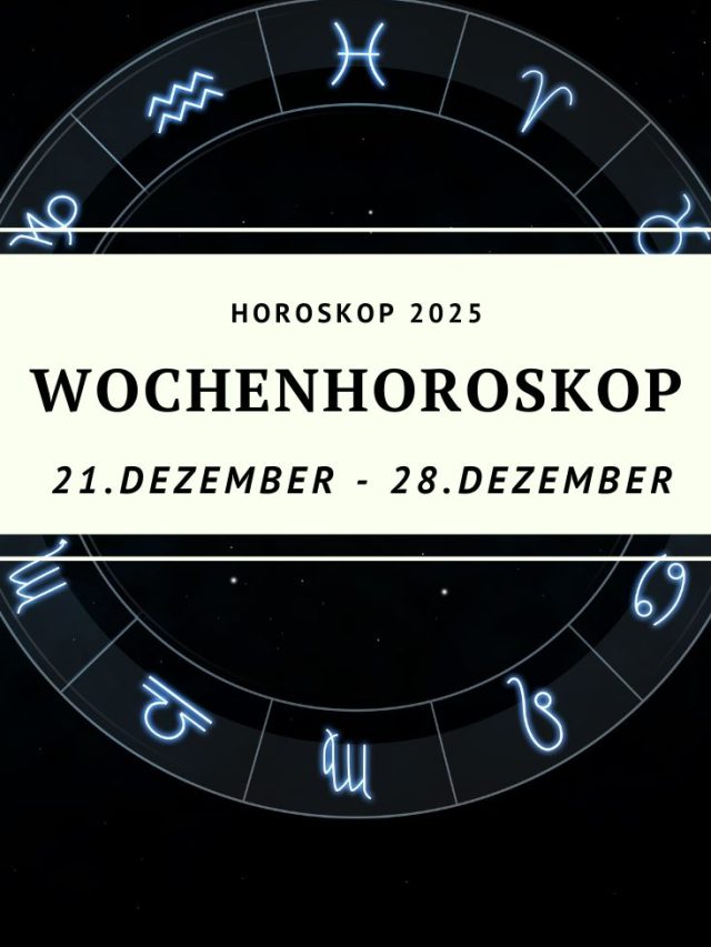 Dein Wochenhoroskop vom 21. bis 28. Dezember 2025: Wintersonnenwende, Sonne im Steinbock, spiritueller Neubeginn & tiefgehende Botschaften für alle Sternzeichen. Jetzt lesen & bewusst abschließen.