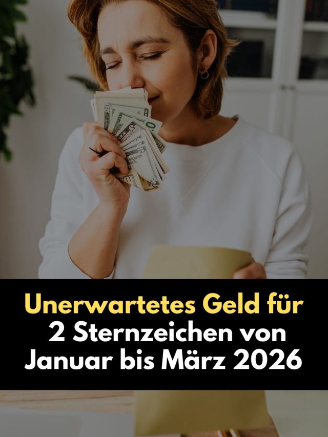 Zwischen Januar und März 2026 öffnet sich für zwei Sternzeichen eine überraschende Geldquelle. Erfahre, wer jetzt mit finanziellen Chancen, Nachzahlungen und neuen Einnahmen rechnen darf.