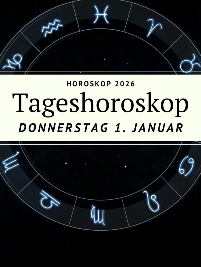 Horoskop für Donnerstag, den 1. Januar 2026: Mit Sonne & Mond im Steinbock beginnt das neue Jahr ruhig, klar und kraftvoll. Erfahre, welche Botschaft dein Sternzeichen heute trägt.