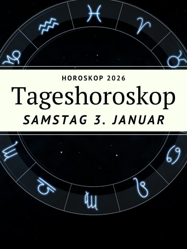 Horoskop für Samstag, den 3. Januar 2026: Wassermann-Mond & Steinbock-Sonne bringen geistige Freiheit, neue Perspektiven und innere Klarheit für alle Sternzeichen.