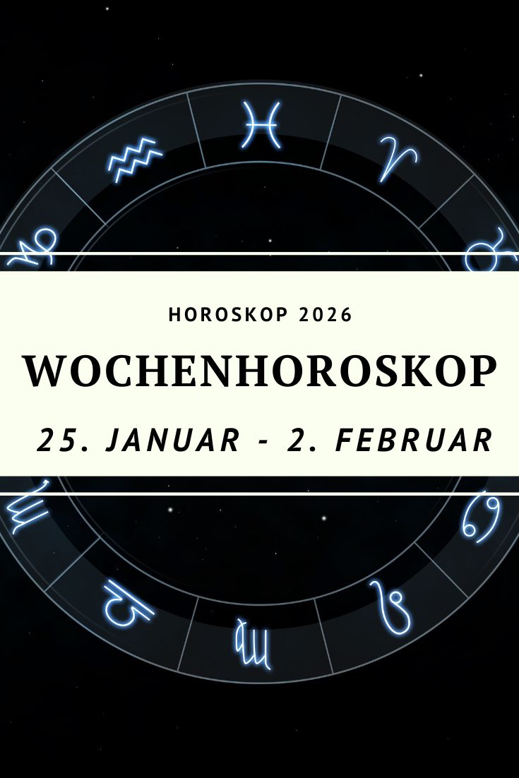 Wochenhoroskop Januar 2026, Wochenhoroskop Februar 2026, Horoskop 25. Januar 2026, Horoskop 2. Februar 2026, Wochenhoroskop alle Sternzeichen, astrologische Vorschau 2026, Liebeshoroskop Woche, Berufshoroskop Woche, Wassermann Energie, Venus Neptun Horoskop, Merkur Uranus Aspekt, spirituelles Horoskop, authentisch leben Astrologie, Horoskop deno licina