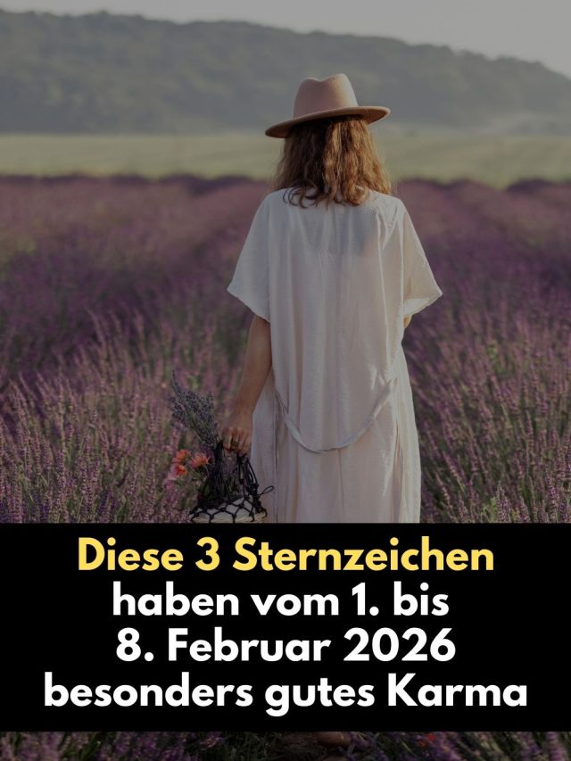 Vom 1. bis 8. Februar 2026 belohnt das Universum drei Sternzeichen mit besonders gutem Karma. Erfahre, wen kosmische Energien jetzt sichtbar segnen und warum.