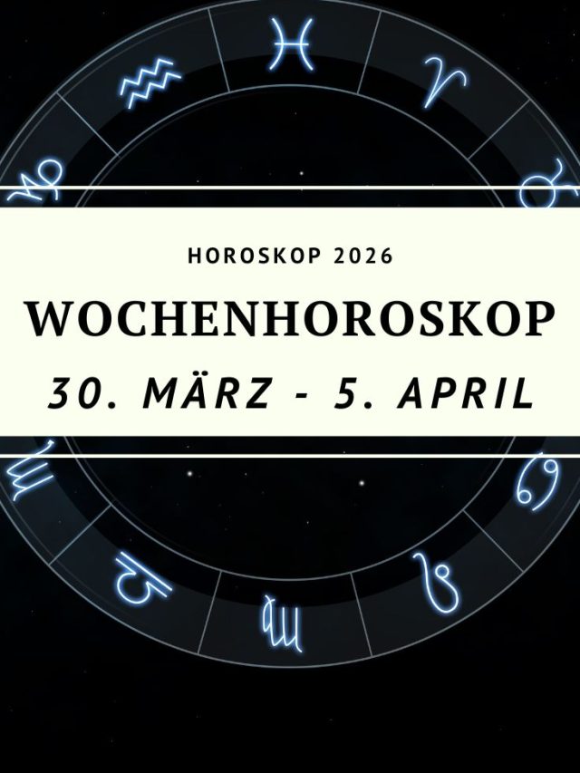 Wochenhoroskop vom 30. März bis 5. April 2026: Widder-Energie trifft auf den kraftvollen Waage-Vollmond. Erfahre, was die Sterne für dein Sternzeichen bereithalten und welche Chancen diese besondere Woche bringt.