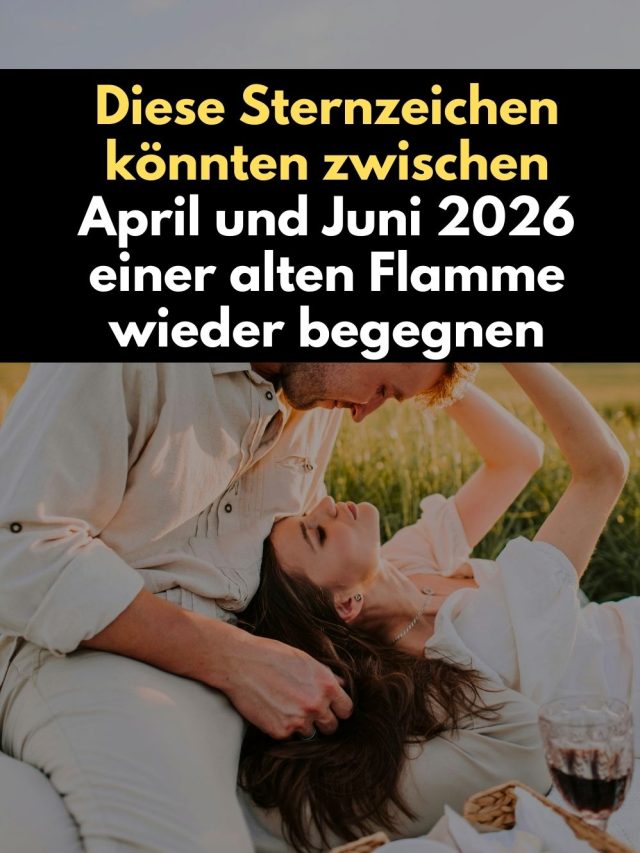 Zwischen April und Juni 2026 könnten fünf Sternzeichen einer alten Flamme wieder begegnen. Erfahre, warum Krebs, Zwillinge, Jungfrau, Widder und Fische im Frühjahr 2026 überraschende Begegnungen mit der Vergangenheit erleben könnten.