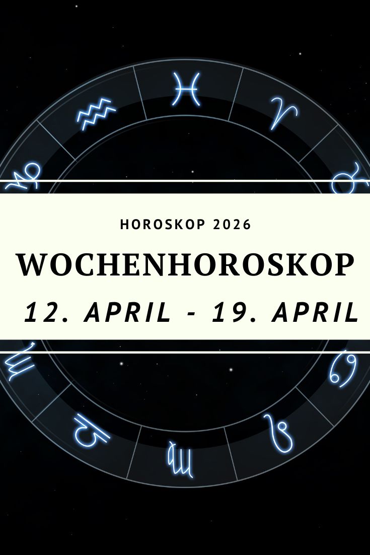 Wochenhoroskop April 2026, Horoskop 12 bis 19 April 2026, Sternzeichen Wochenhoroskop, Neumond Widder April 2026, Venus Jupiter Sextil Bedeutung, Merkur Widder April 2026, astrologische Vorschau April 2026, Horoskop Liebe und Karriere April 2026, Sternzeichen Deutung Woche, Astrologie April 2026