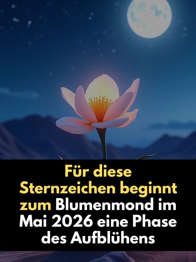 Der Blumenmond am 1. Mai 2026 bringt eine kraftvolle Wende: Erfahre, welche 3 Sternzeichen jetzt aufblühen, emotionale Klarheit finden und ihr Leben transformieren.
