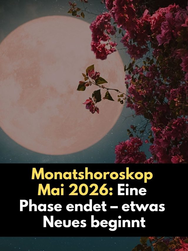 Monatshoroskop Mai 2026: Zwei Vollmonde, Pluto rückläufig & starke Neuanfänge. Erfahre, was die Sterne jetzt für Dein Sternzeichen bereithalten.