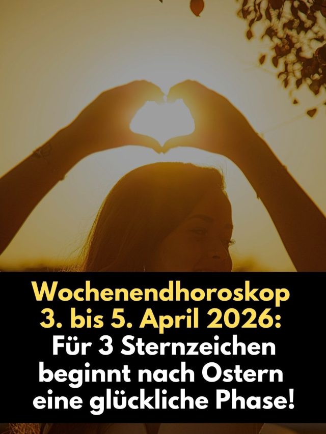 Wochenendhoroskop vom 3. bis 5. April 2026: Vollmond in der Waage, Merkur-Jupiter-Trigon und Venus im Stier bringen Glück, Liebe und emotionale Klarheit. Erfahre, welche 3 Sternzeichen jetzt eine besondere Phase erleben.