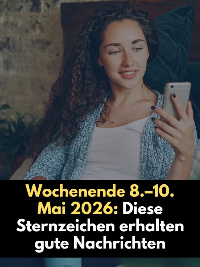 Am Wochenende vom 8.–10. Mai 2026 erwartet drei Sternzeichen eine überraschend gute Nachricht. Erfahre, warum Krebs, Schütze und Steinbock jetzt vom Universum belohnt werden.