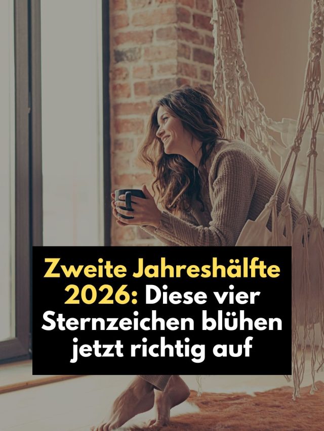 Die zweite Jahreshälfte 2026 bringt für vier Sternzeichen einen emotionalen Neuanfang. Erfahre, warum Jungfrau, Wassermann, Löwe und Fische jetzt endlich aufblühen und ihre schwere Zeit hinter sich lassen.