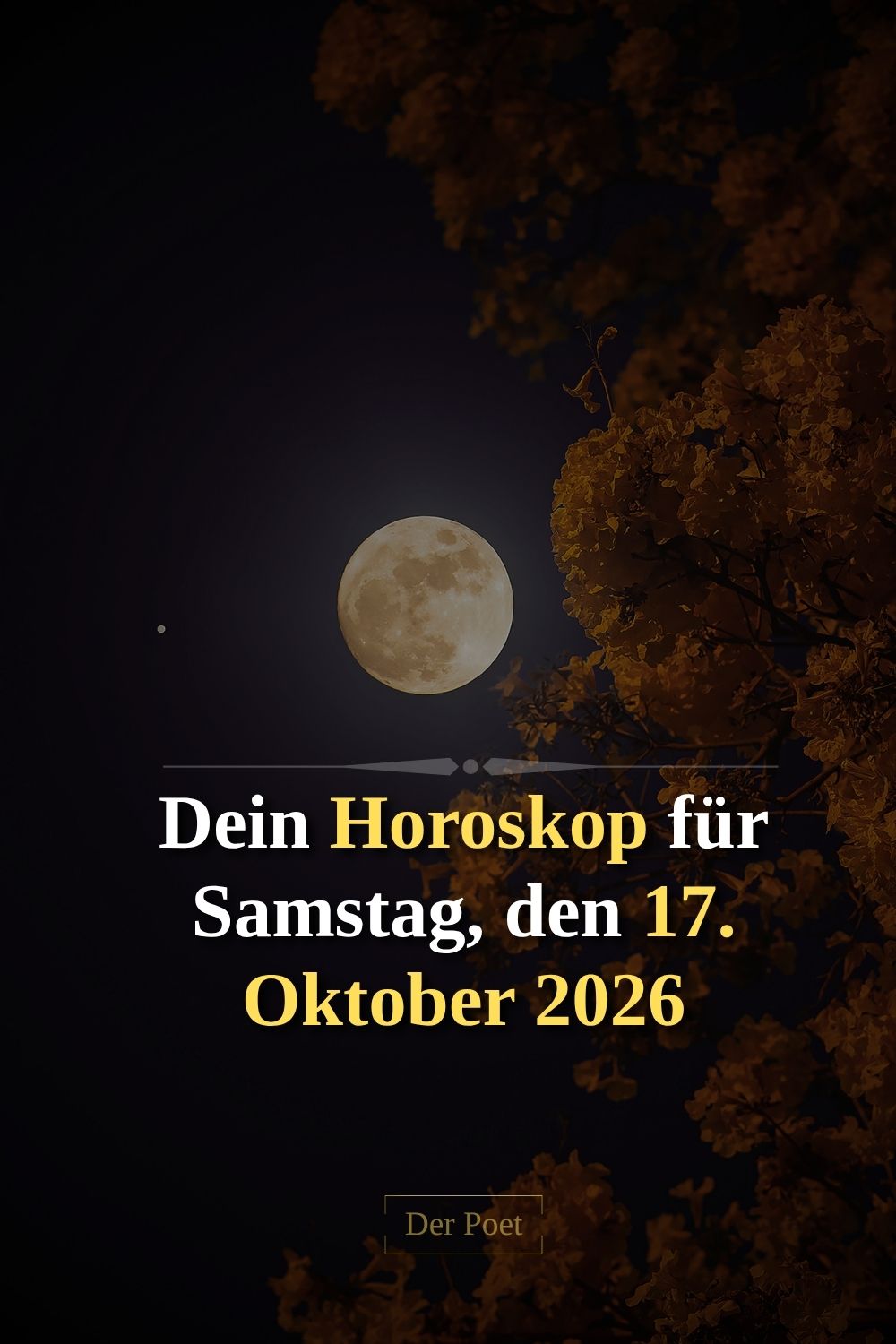 Horoskop 17. Oktober 2026, Tageshoroskop 17. Oktober 2026, Horoskop Samstag, Samstagshoroskop, Horoskop heute, Tageshoroskop heute, Horoskop für alle Sternzeichen, Sternzeichen Horoskop, Wochenendhoroskop, Liebeshoroskop, Berufshoroskop, Astrologie Oktober 2026, Venus rückläufig, Merkur im Skorpion, Pluto im Wassermann, Horoskop 2026
